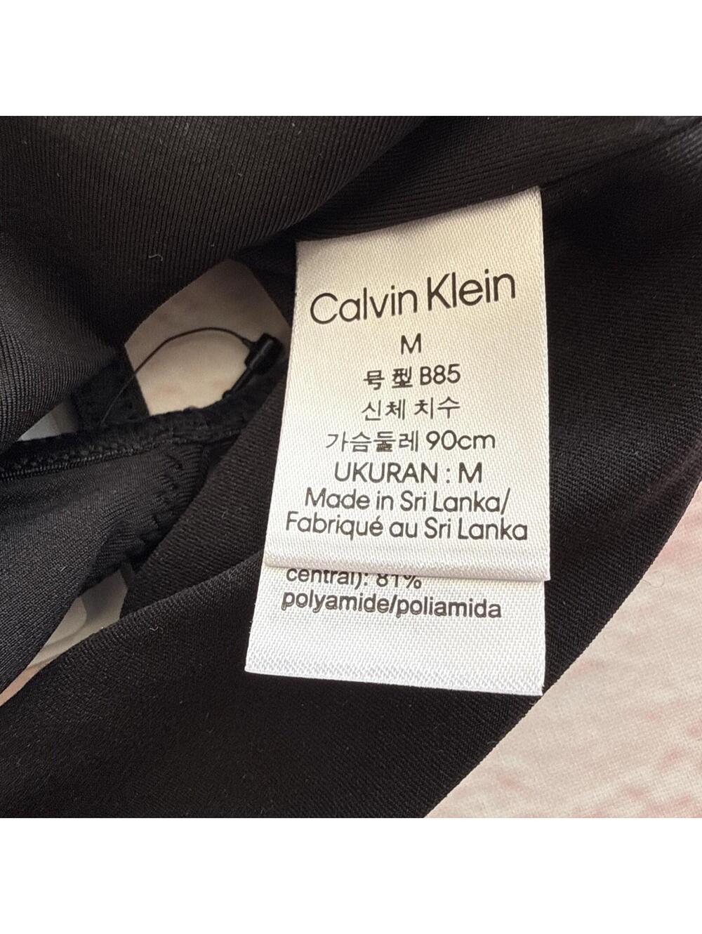 Calvin Klein Form to Body Unlined Bralette Bra Black NWT Medium - Picture 6 of 8